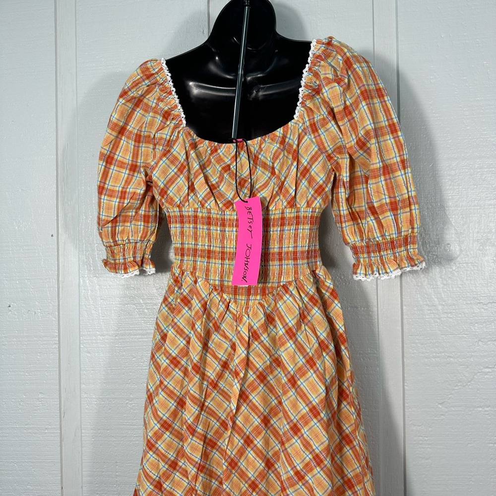 BETSEY JOHNSON Womens Orange  Dress Size M NWT - Picture 9 of 11